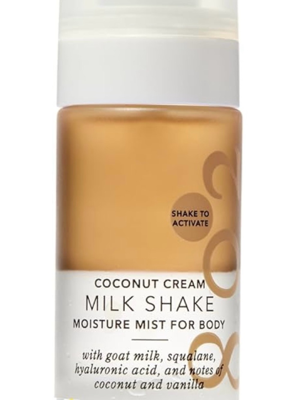 Beekman 1802 Coconut Cream Milk Shake Bi-Phase Body Mist — White & Gold